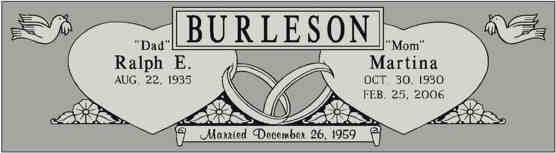Burleson Monuments